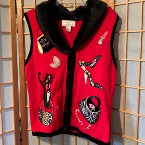 Vintage Lisa International sweater vest